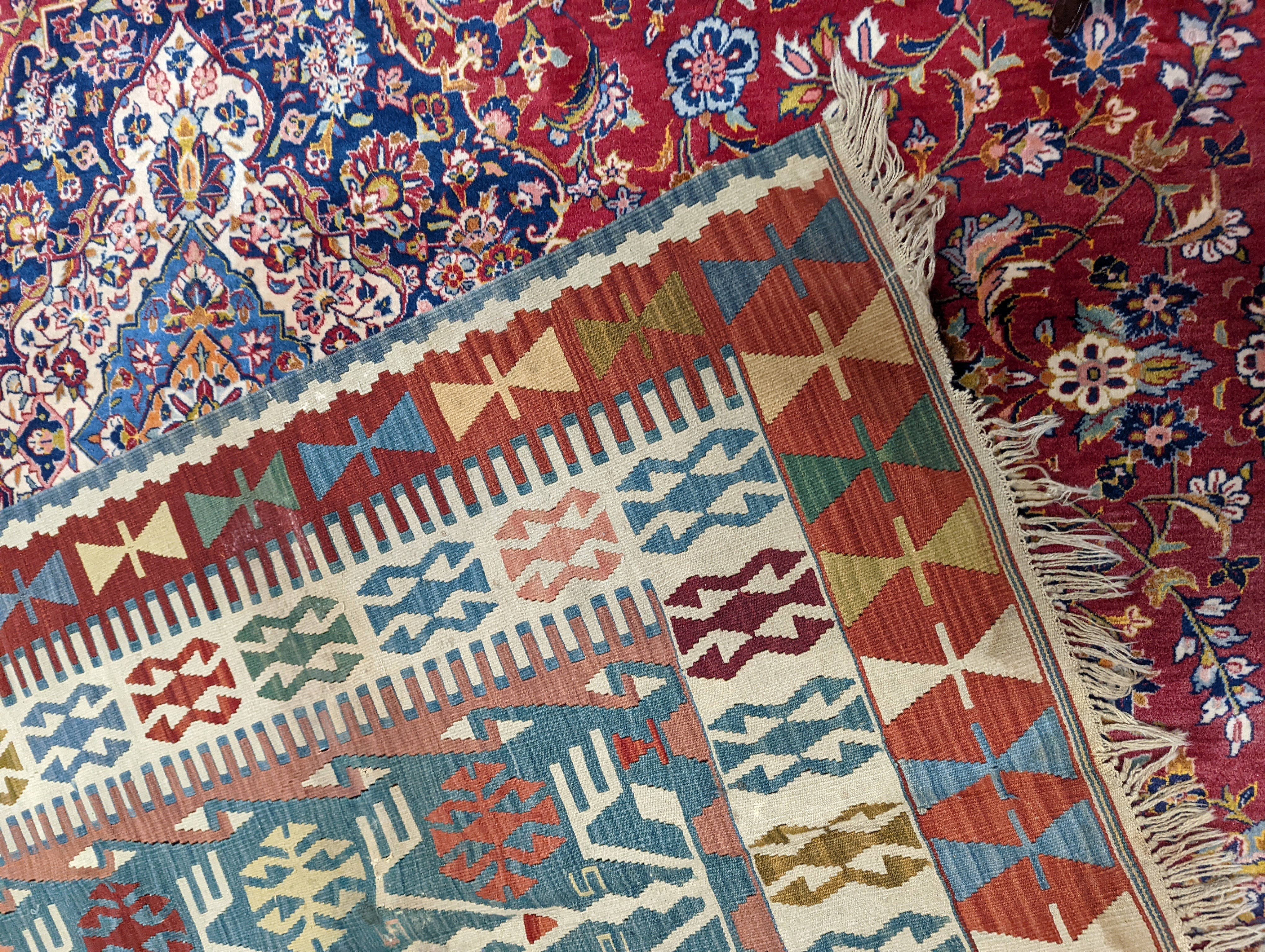 A Soumak Kelim carpet, approx. 240 x 140cm